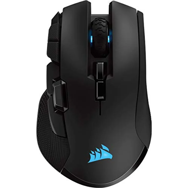 Corsair Ironclaw Wireless RGB, Wiederaufladbare Optisch Gaming Maus mit Slipstream Technologie (18.000 DPI Optisch Sensor, RGB-LED-Hintergrundbeleuchtung) Schwarz – Bild 1