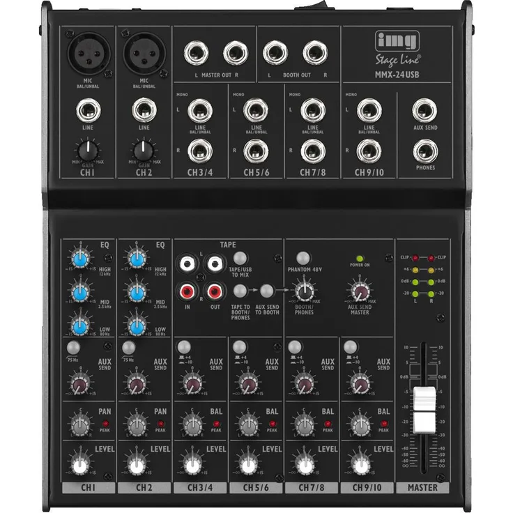 IMG STAGE LINE Mischpult MMX-24USB
