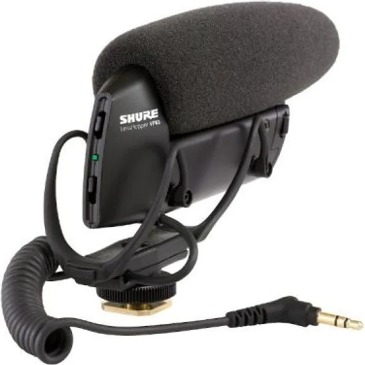 Shure VP83 Lenshopper Robustes, extrem leichtes Kamera Mikrofon für detaillierte & hochauflösende Audioaufnahmen mit digitalen Spiegelreflexkameras Schwarz