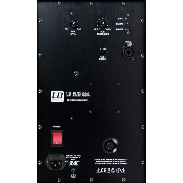 LD Systems LDSUB88A Installation Serie 2x 20,3 cm (8 Zoll) Subwoofer aktiv Subwoofer - 150 Watt - schwarz – Bild 6