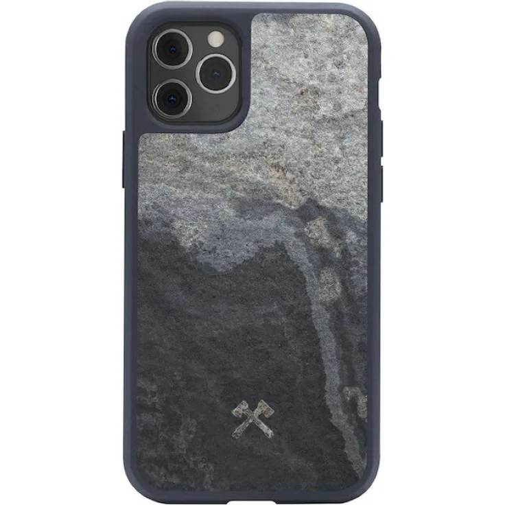 iPhone Hülle, Bumper Case Stone, Camo Grau, 1,5 mm dünn, für verschiedene Modelle, von Woodcessories iPhone 12 Max-12 Pro
