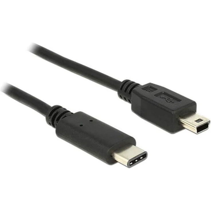 DeLOCK - USB-Kabel - Typ C 2,0 - USB2.0 Typ Mini-B - 1m - Schwarz (83603)