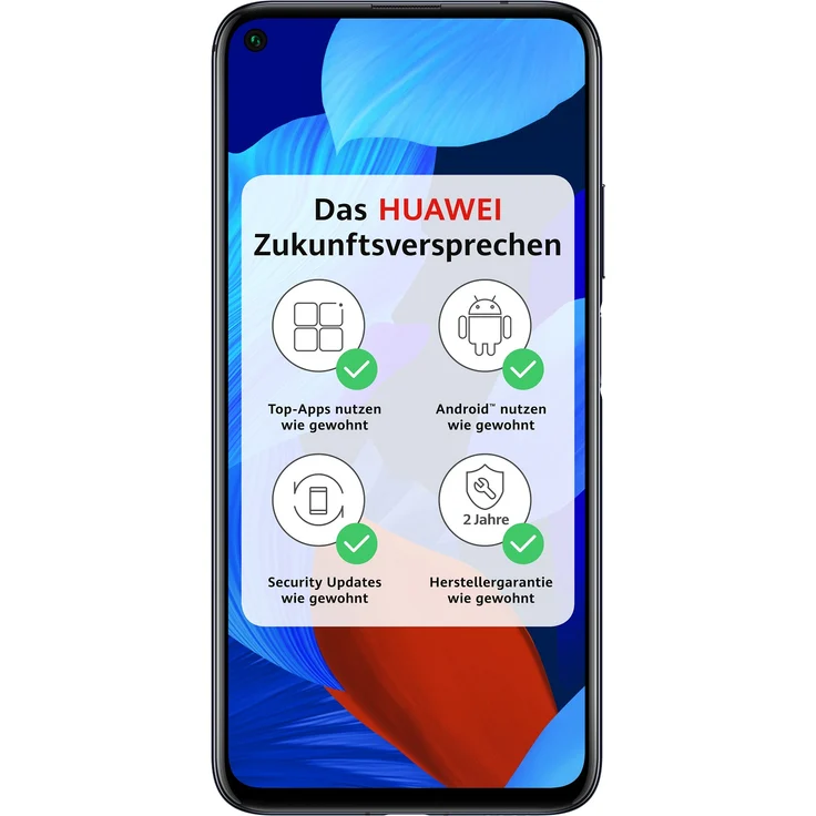 Huawei Nova 5T Smartphone 15,9cm (6,26 Zoll) LTPS-Display, 128GB interner Speicher, 6GB RAM, Dual-SIM, Android, Black – Bild 2
