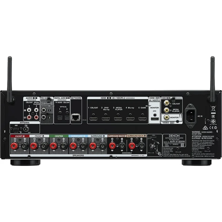 Denon AVR-X1300W 7.2-AV-Receiver schwarz – Bild 3