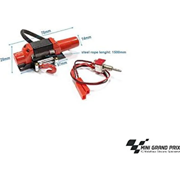 Aluminium Power Winde D90 mit Schalter