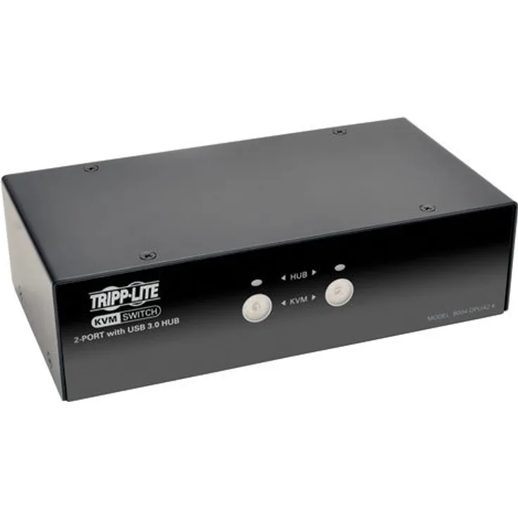 Tripp Lite b004-dpua2-k schwarz Schalter Schalter Monitor, Tastatur & Maus, Tastatur, USB, DisplayPort, USB, 1,2 m 3,5 mm 3,5 mm, Kopfhörer, Mikrofon, DisplayPort, USB-B, USB-Typ A USB Typ B)