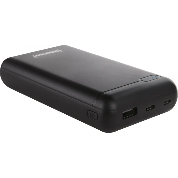 Intenso XS20000, externes Ladegerät, 20000 mAh, geeignet für Smartphones, Tablets, PCs, Digitalkameras, Nintendo Switch, Powerbank, schwarz (7313550)
