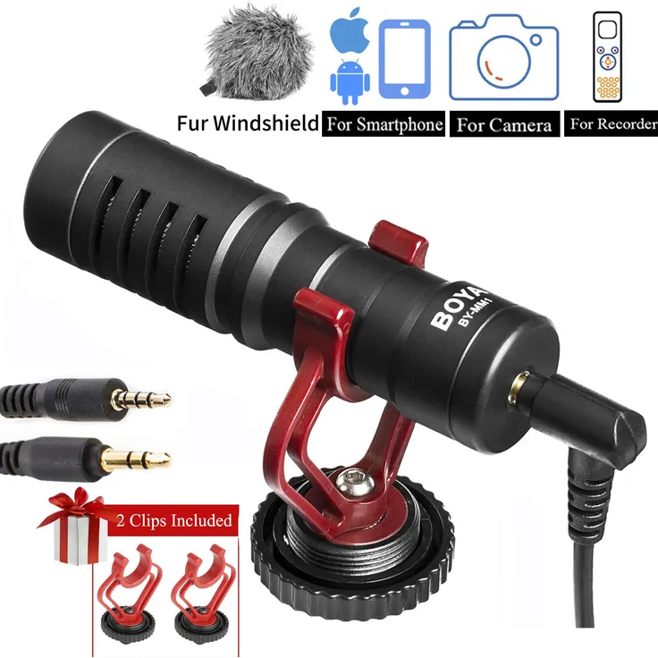 Kompaktkamera-Shotgun-Kondensatormikrofon by-MM1 by-MM1 metallisch