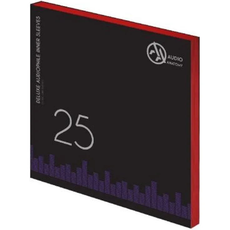 Deluxe Schallplatten Innenhüllen Antistatisch Rot - 25 Stück