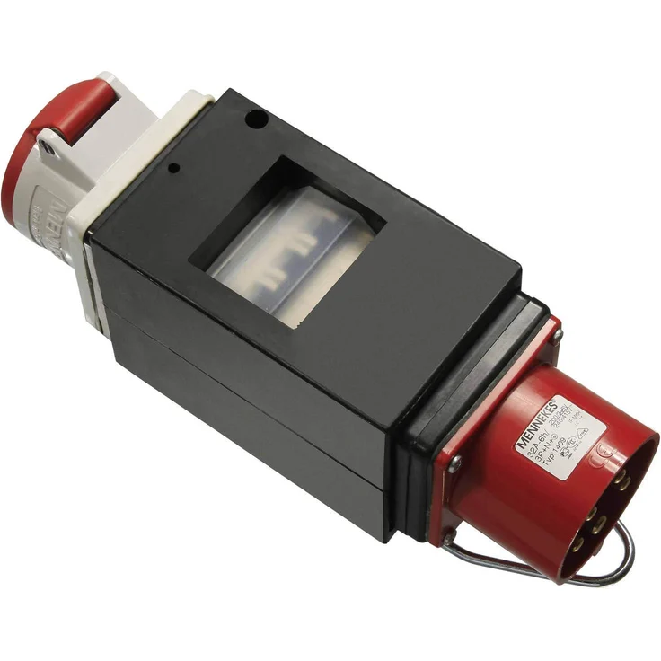 as - Schwabe MIXO Adapter - Stromverteiler NAHE – E-Stecker auf 5-polige E-Steckdose – Robuster Starkstrom-Verteiler für Baustelle und Gewerbe – IP44 – Made in Germany I 60703 – Bild 1