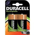 Duracell Rechargeable D 3000 mAh Mono Akku Batterien LR20, 2er Pack