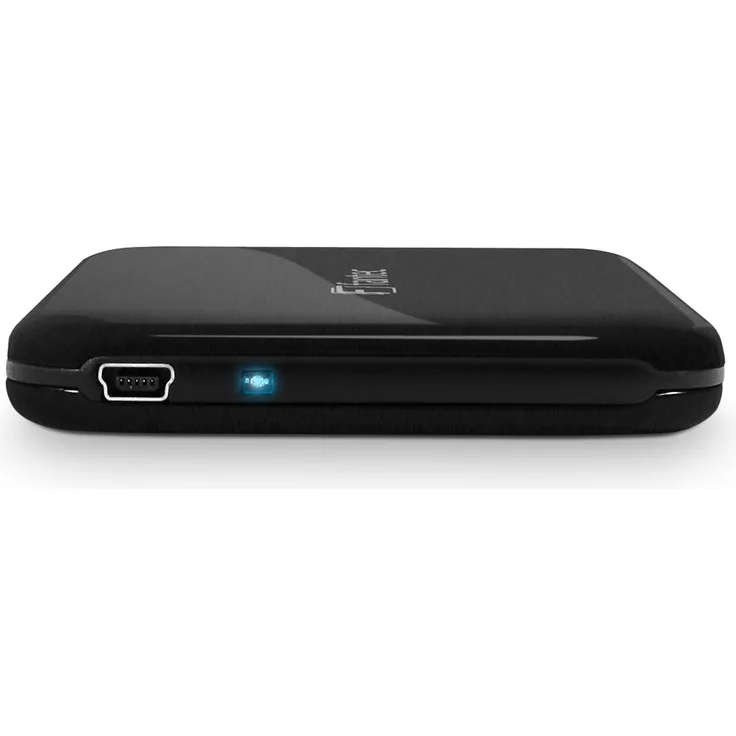 FANTEC ALU-25U3 (für den Einbau einer 6,35 cm (2,5 Zoll) SATA I-II-III Festplatte oder SSD, schraubenloser und werkzeugloser Festplatteneinbau, USB 3.0 SUPERSPEED Anschluss, Aluminium Gehäuse) schwarz