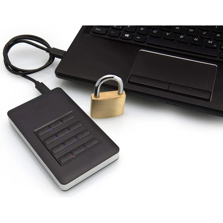 Verbatim Store 'n' Go Portable - Festplatte - verschlüsselt - 1 TB - extern (tragbar) - USB 3.1 Gen 1 (USB-C Steckverbinder) - 256-Bit-AES (53401) – Bild 6