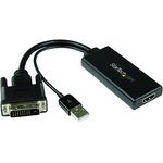 StarTech.com DVI to HDMI Video Adapter with USB Power and Audio - 1080p - Video- / Audio-Adapter - HDMI / DVI - HDMI, 19-polig (W) bis DVI-D (M) (DVI2HD)