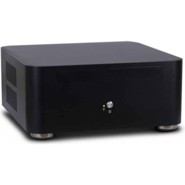 Inter-Tech ITX A80S ITX-Tower Schwarz 60 W - Computer-Gehäuse (ITX-Tower, PC, Aluminium, ITX, Schwarz, 4 cm)