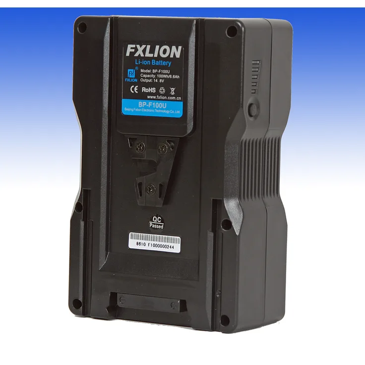 NEUHEIT - FXLION Intelligenter V-Mount Li-Ionen Akku BP-F100U mit 100WH und zusätzlichem V-Mount Anschluss