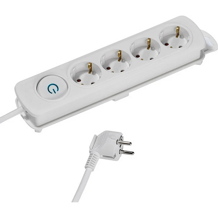VIVANCO 4-fach Steckdosenleiste Weiß VIVANCO 37643 EKLS 4W Extra großer Ein-Ausschalter #4008928376432