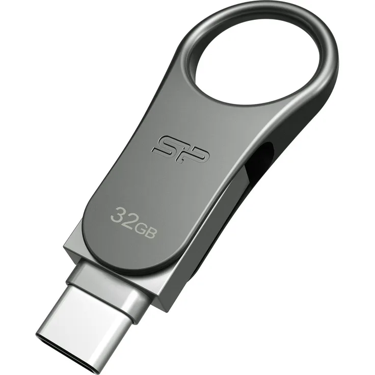 Silicon Power SP032GBUC3C80V1S Mobile C80 Dual-Schnittstelle für USB Typ-C auf USB Typ-A Anschlüsse