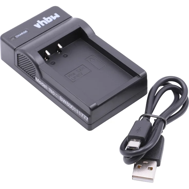 vhbw Micro USB Ladegerät Ladekabel passend für Kamera Canon EOS 750D, 760D, EOS RP