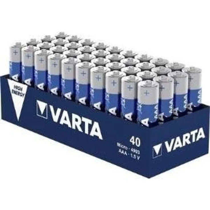 VARTA Longlife Power Batterie AAA Micro 40er Pack Batterien in Tray Verpackung