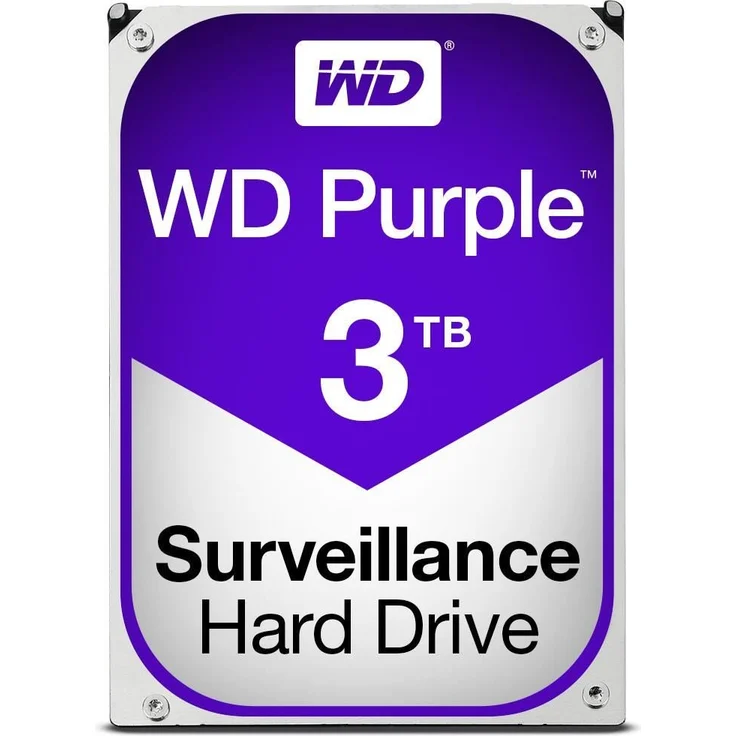 WD Purple Surveillance Hard Drive WD30PURZ - Festplatte - 3 TB - intern - 3.5 Zoll (8.9 cm) - SATA 6Gb/s - 5400 rpm - Puffer: 64 MB (WD30PURZ) – Bild 1