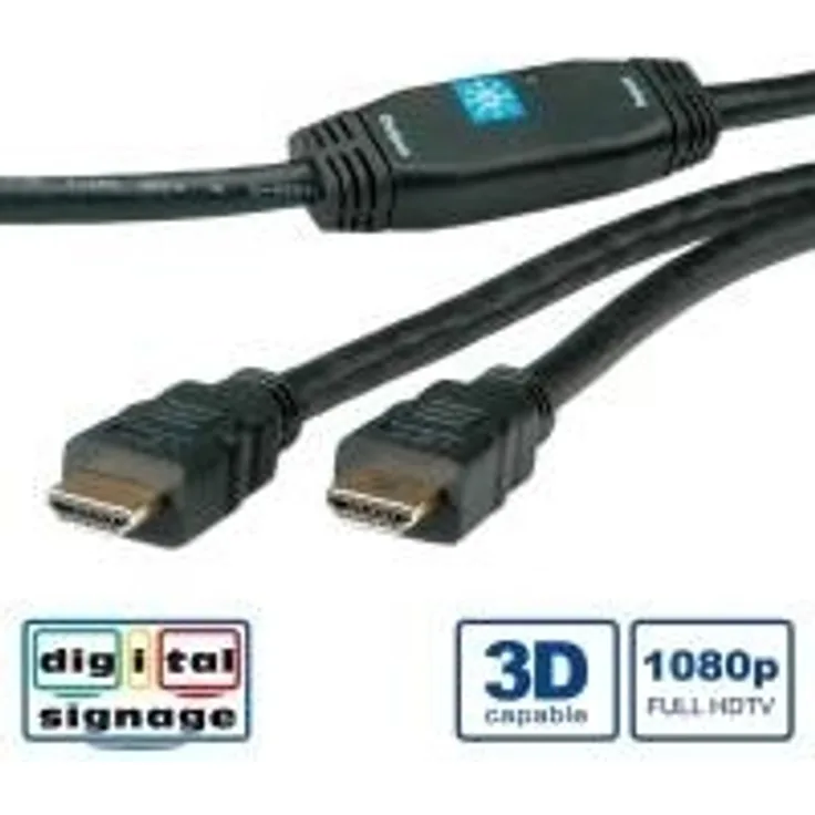 ROLINE HDMI Kabel m-m mit Repeater 30m