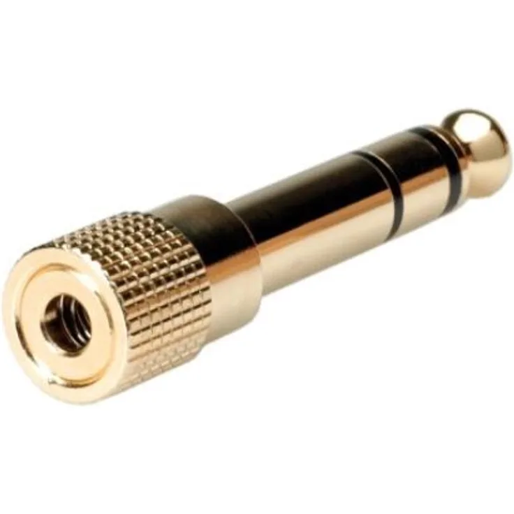 ROLINE GOLD 3,5 mm Stereo Adapter I Audio Converter I Ohne Kabel