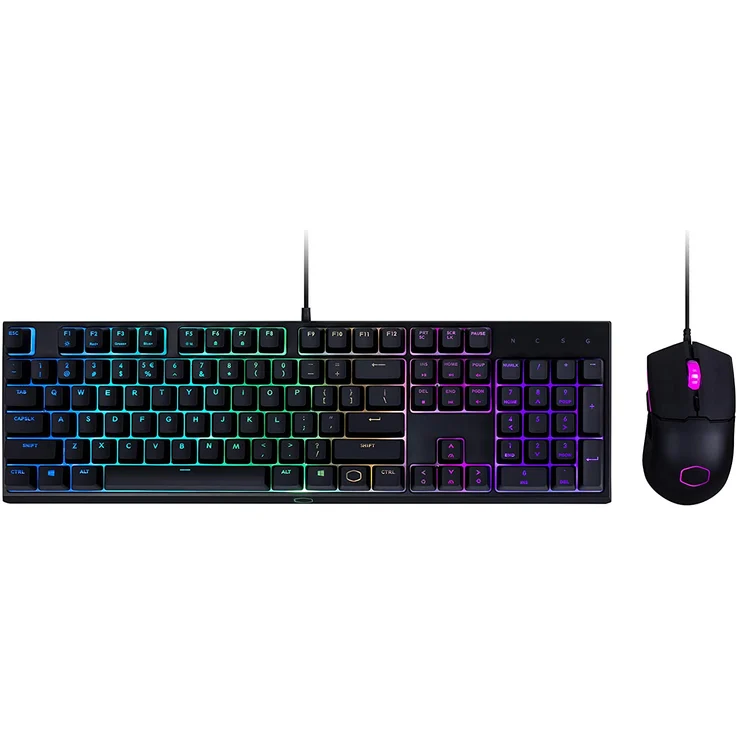 Cooler Master MS Series MS110 - Tastatur-und-Maus-Set - backlit - USB - Deutsch QWERTZ - Mem-chanical - Schwarz (MS-110-KKMF1-DE) – Bild 3