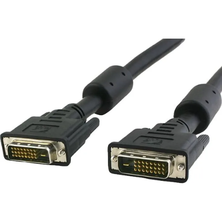 Hersteller:Techly Techly - DVI-Kabel - DVI-D (M) bis DVI-D (M) - 10 m - Daumenschrauben, 1080p-Unterstützung - Schwarz (ICOC-DVI-811CF)