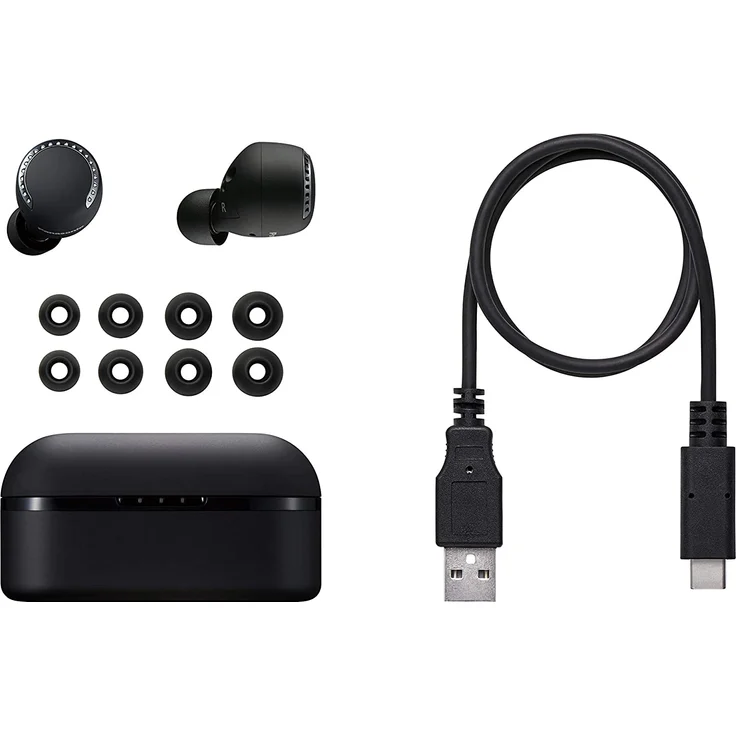 Panasonic RZ-S500WE-K True Wireless In-Ear Kopfhörer, mit Bluetooth, Mikrofon, Noise Cancelling, spritzwassergeschützt, schwarz – Bild 3