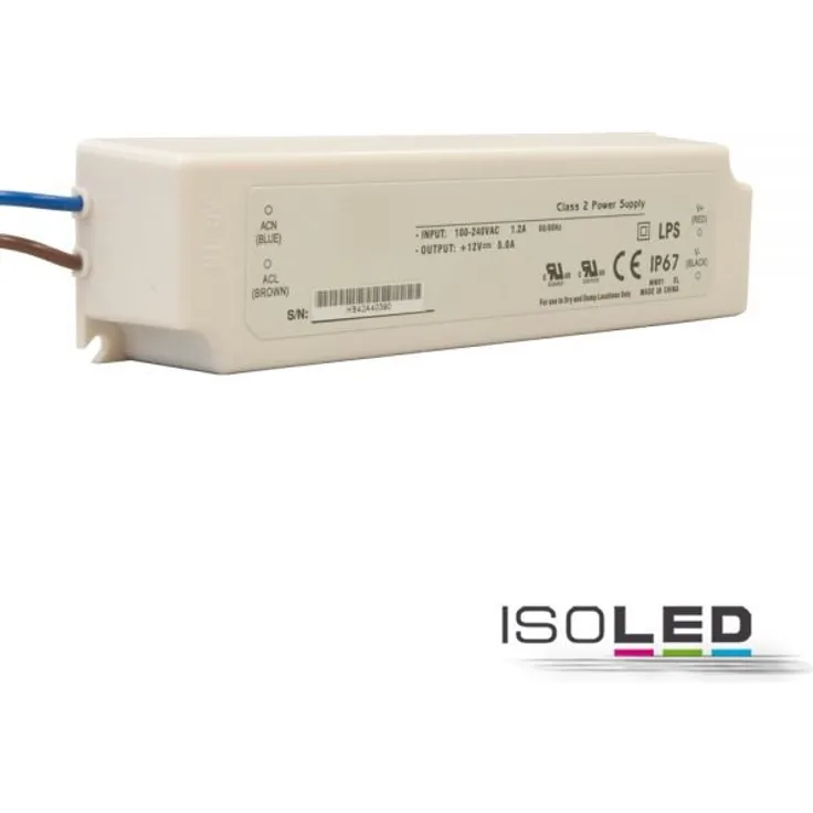 LED Trafo 24V-DC, 0-100W, IP67