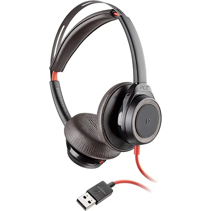 Plantronics Headset Blackwire C7225 On-Ear-Kopfhörer mit USB, Mikrofon, Noise Cancelling, schwarz