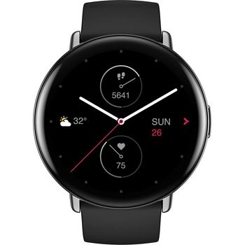 Amazfit Zepp E Round Smartwatch Unisex 42 2mm Edelstahlgehause Onyx Black Tests Infos Preisvergleich