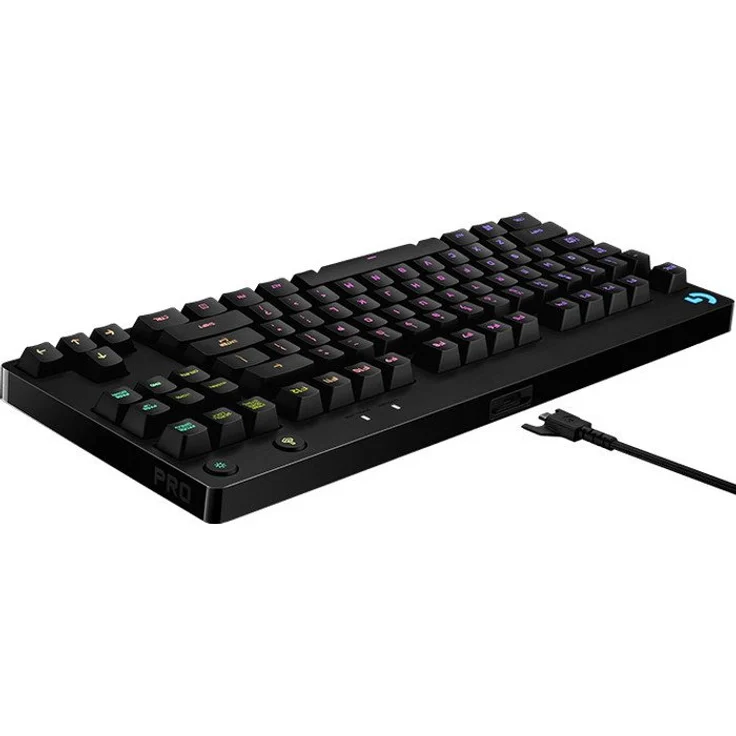 Logitech G Pro Mechanical Gaming Keyboard - Tastatur - backlit - USB - QWERTZ - Deutsch - GX Blue Clicky - Schwarz (920-009389) – Bild 4