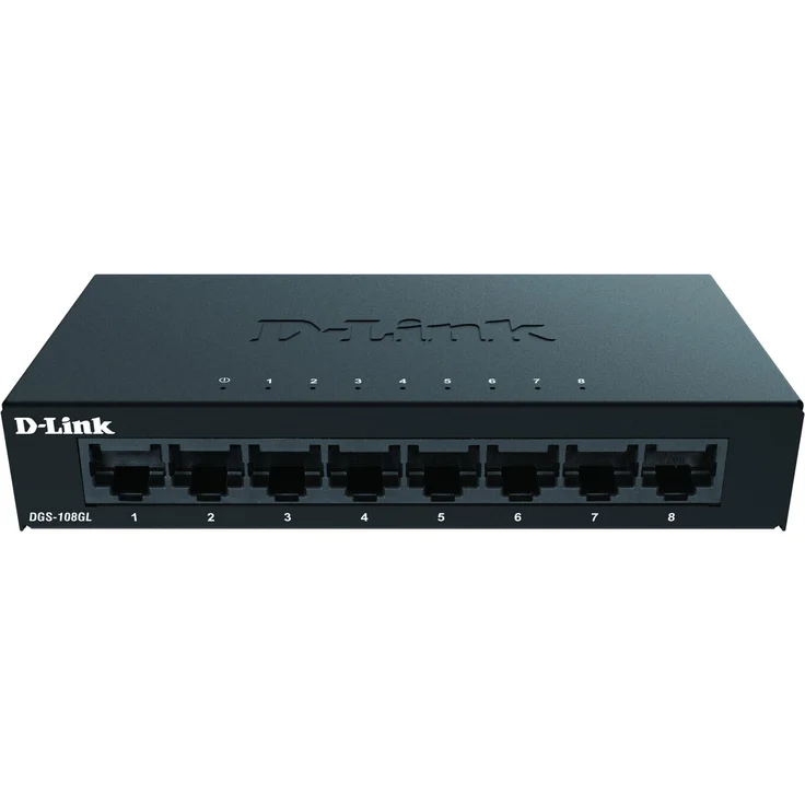 D-Link DGS-108GL-E 8-Port Gigabit Light Switch ohne IGMP – Bild 1
