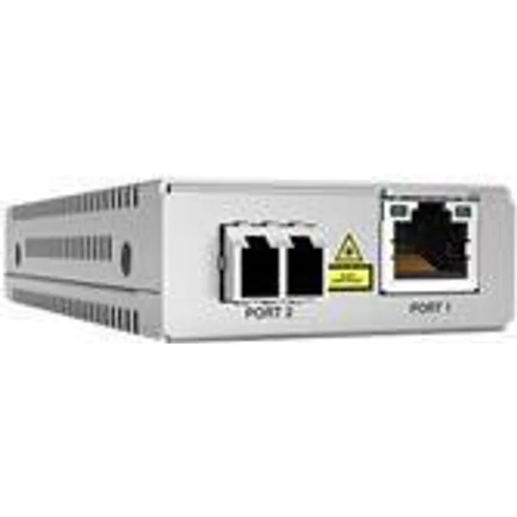 Allied Telesis at MMC2000-LC Glasfaserkonverter GigE 10Base-T, 1000Base-SX, 100Base-TX, 1000Base-T RJ-45-2 x LC Multi-Modi bis 500 m, 850 nm