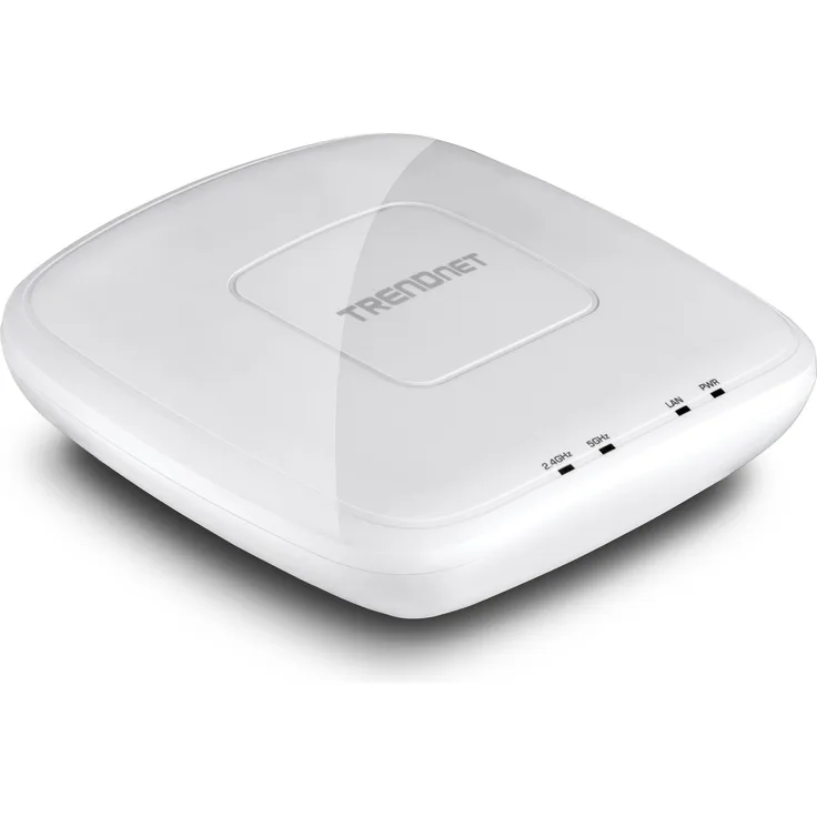 TRENDnet AC1200 Dual Band PoE Access Point, 867 Mbps WiFi AC+ 300 Mbps WiFi N Frequenzen, Client, WDS, AP, WDS Bridge, WDS Station, Repeater Modes, Einfach einzurichten, TEW-821DAP
