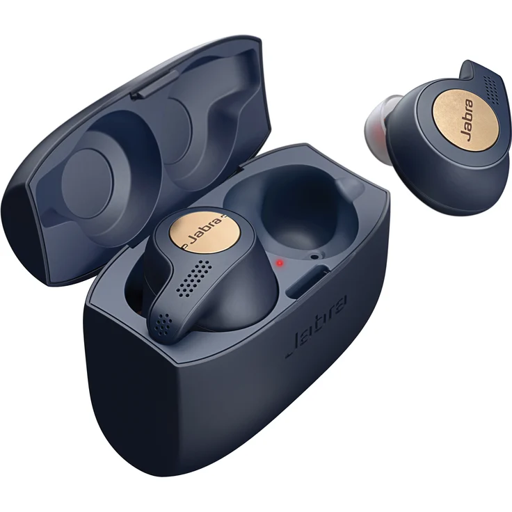 Jabra Elite Active 65t True Wireless In-Ear Kopfhörer, mit Bluetooth, Mikrofon, geeignet für Sport, spritzwassergeschützt, blau – Bild 7