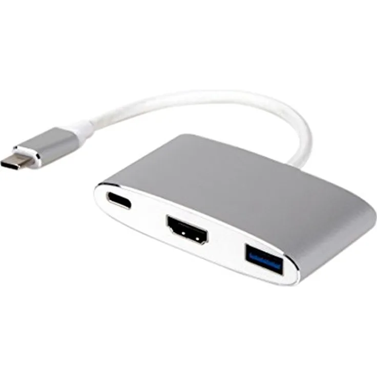 LMP 15090 USB 3.1 (3.1 Gen 2) с 5000 Mbit-s Silber, Weiß Hub