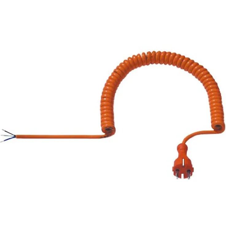 Bachmann 665.870 Schutzkontakt-Spiralleitung H07BQ-F 3G1.50mm² in orange