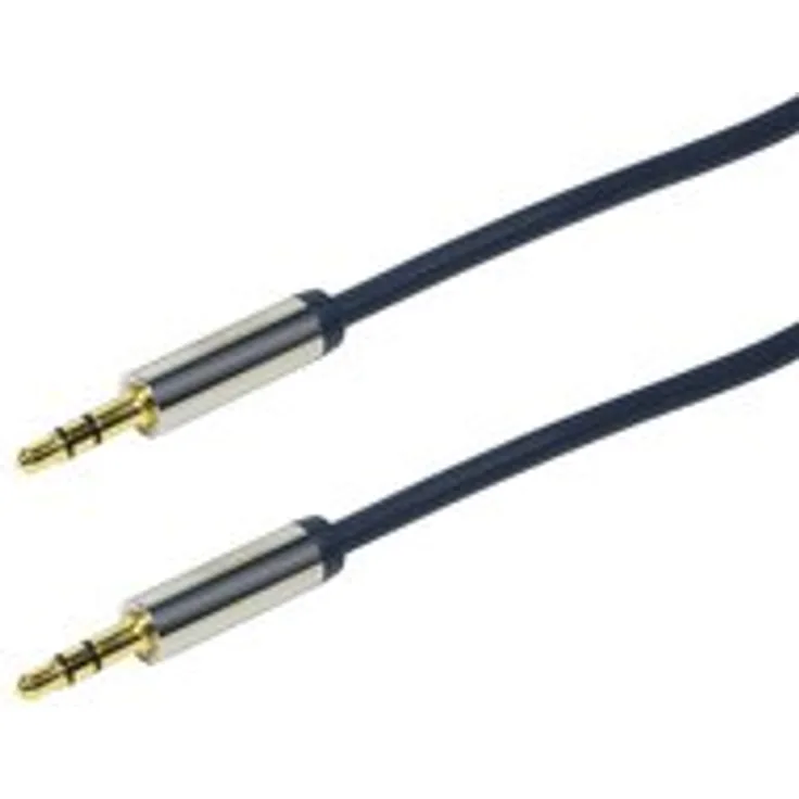 Logilink 3.5mm - 3.5mm 5m, 3.5mm, 3.5mm, Männlich, Männlich, Gold, Blau