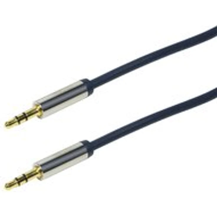 Logilink 3.5mm - 3.5mm 5m, 3.5mm, 3.5mm, Männlich, Männlich, Gold, Blau