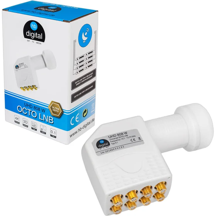 HB-DIGITAL UHD 808 W Octo LNB ''WEISS''