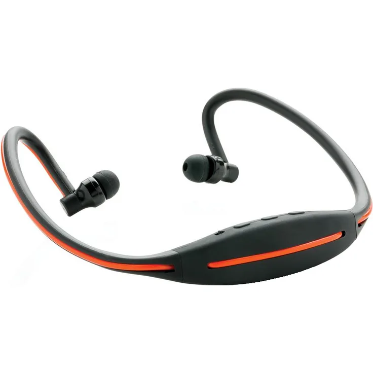 XD Collection laufender LED In-Ear Kopfhörer mit Bluetooth, geeignet für Sport, schwarz, orange