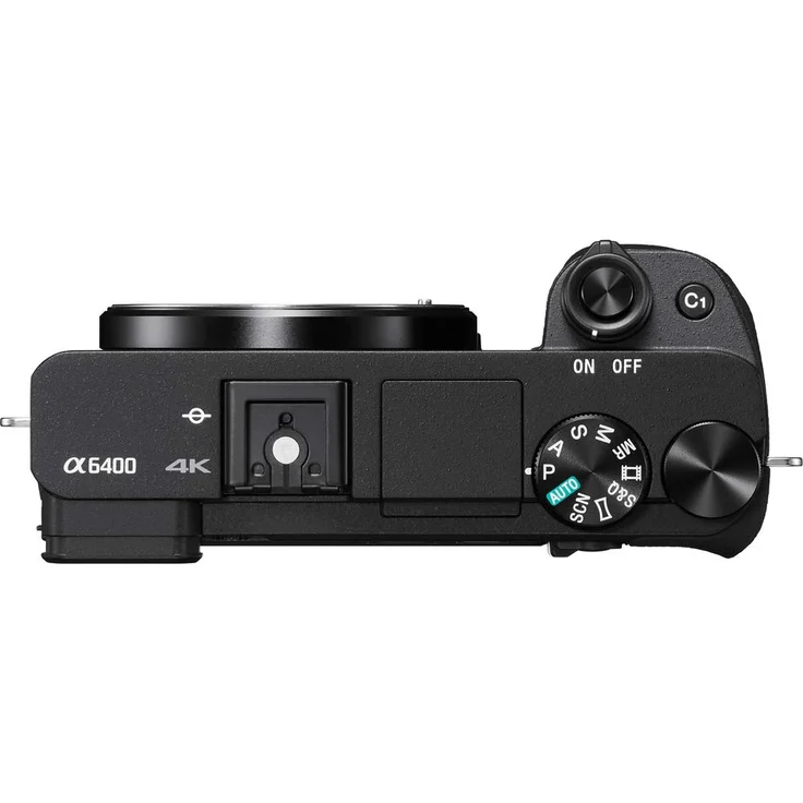 Sony Alpha 6400 E-Mount Systemkamera (24 Megapixel, 4K Video, 180° Klapp-Display, 0.02 Sek. Echtzeit-Autofokus mit 425 Kontrast AF-Punkten, XGA OLED Sucher, nur Gehäuse) schwarz – Bild 3