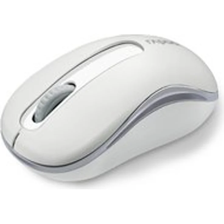 Rapoo M10+ kabellose Maus, 2,4 GHz Wireless via Nano-USB-Empfänger, 1000 DPI optischer Sensor, 12 Monate Batterielaufzeit, weiß – Bild 3
