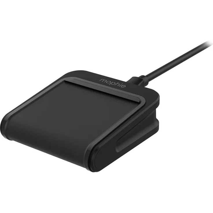 Mophie 'Charge Stream' QI-Ladegerät, kabelloser Reiselader, Global Travel Kit, Schwarz