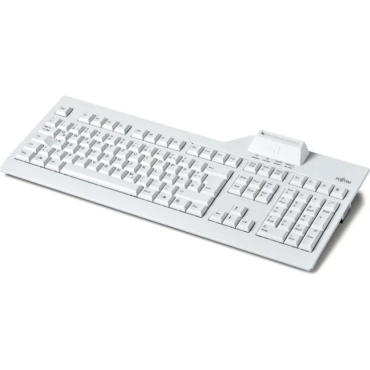 FUJITSU KB SCR Smart Card Tastatur Fixes USB Kabel (Deutsches Tastaturlayout QWERTZ)