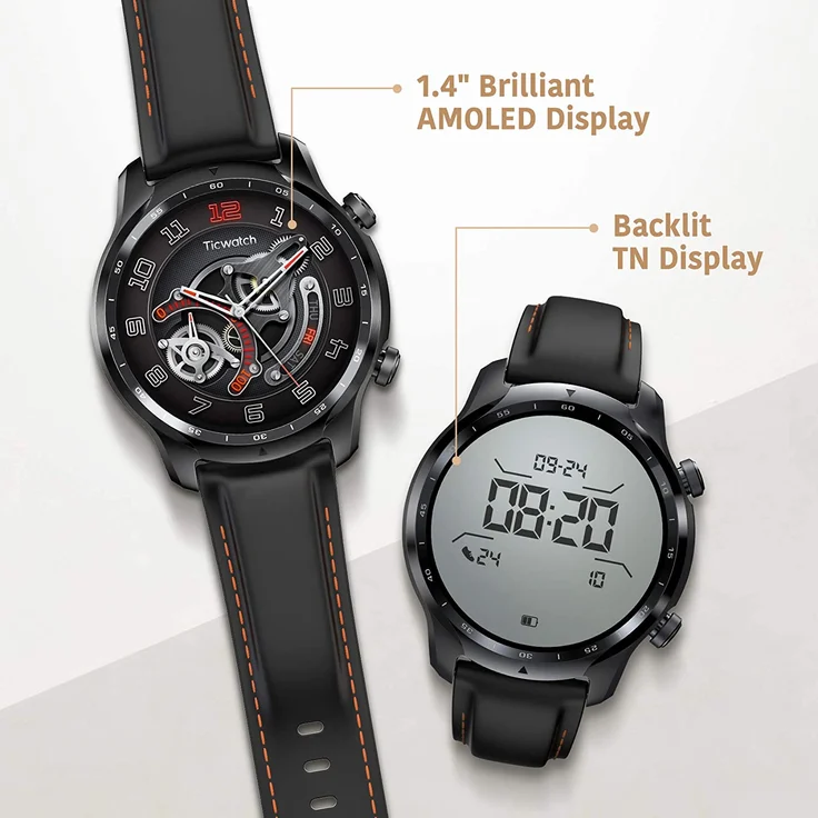 Mobvoi Ticwatch Pro 3 GPS, Unisex, Silikonarmband, Schwarz – Bild 5
