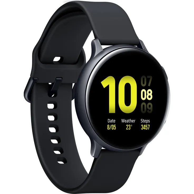 Samsung Galaxy Watch Active 2 Smartwatch GPS, Unisex, 44mm, Aluminiumgehäuse, Black